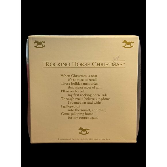 1984 Hallmark Keepsake Christmas Ornament Rocking Horse #4 - Picture 4 of 5